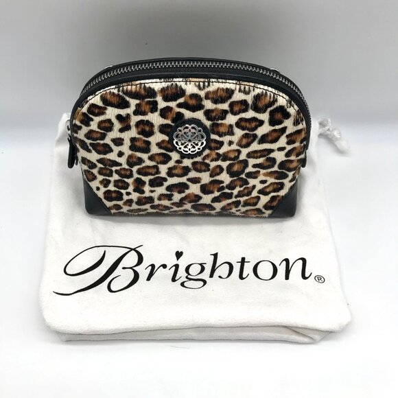 Brighton Brown Leopard Fur Convertible Crossbody - Picture 10 of 11